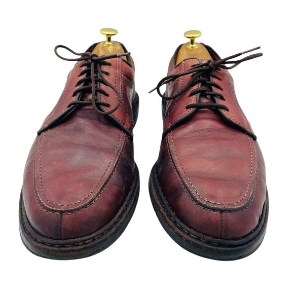 Allen Edmonds Derby Shoe Men\'s 10 D Wilbert Brown Leather Casual Split-Toe 1930